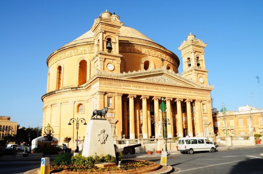 Aviation Museum, Mosta Church, WWII Shelters inc. Platter - Riding Malta’s old Xarabank