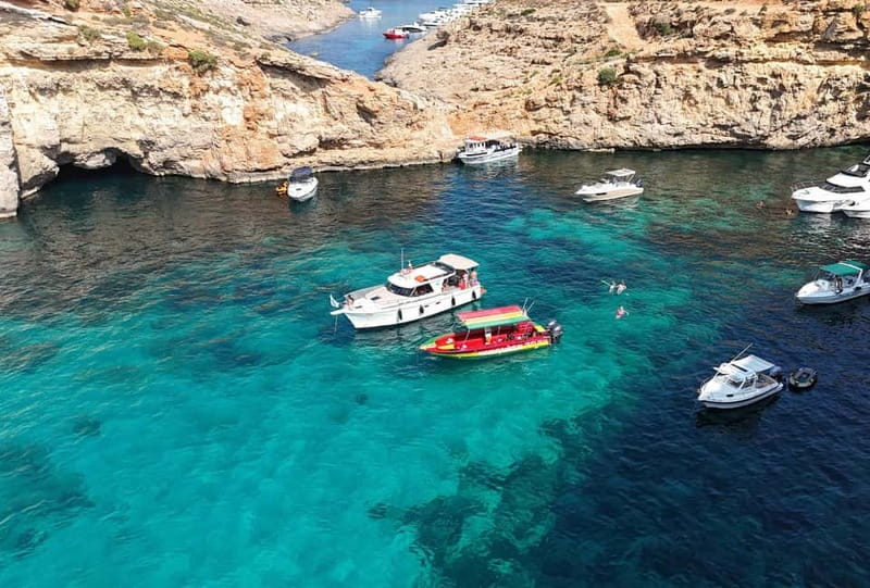 Blue Lagoon:Malta Crystal Lagoon, Comino,Private Speedboat - A closer look at the three-hour pace