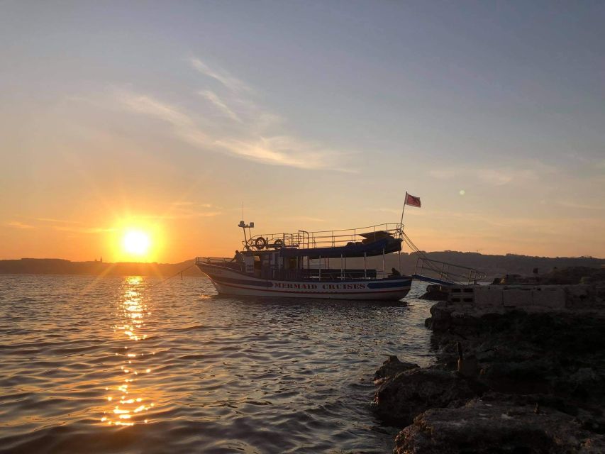 Bugibba: Scenic Sunset Cruise with Blue Lagoon Swim Stop - The moonlit return past Mellieha