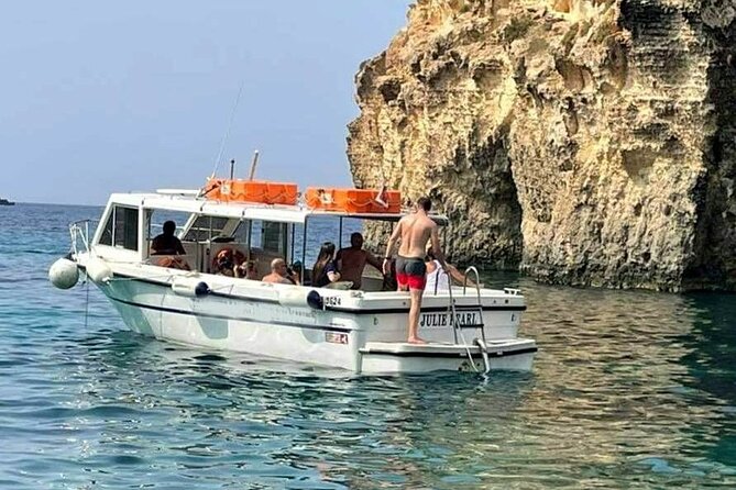 Comino and Gozo Private Boat Tour : Julie Pearl Boat - Gozo’s south coast: Tal-Halfa, Hondoq, and Bemberin