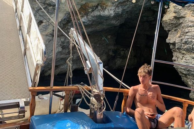 Comino, Blue Lagoon and Caves. Tour A - The return route brings the best cave views