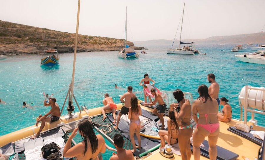 Comino: Blue Lagoon Catamaran Cruise with Lunch and Open Bar - Blue Lagoon by boat, not by crowded beach