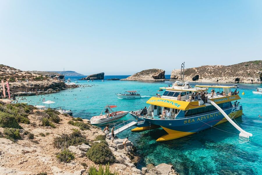 Comino: Blue Lagoon, Crystal Lagoon, and Seacaves Tour - Crystal Lagoon: the quieter water stop