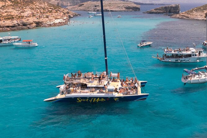 Comino Blue Lagoon Prime Catamaran Tour with All Inclusive - At a Glance: What This Catamaran Day Includes