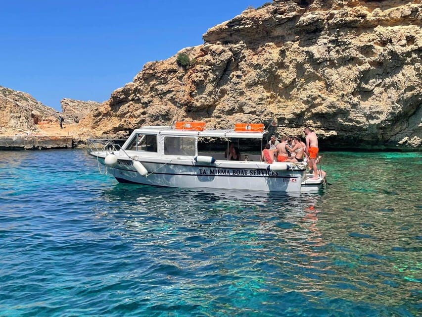 Comino: Private Boat Trips, Swimming stops and Caves Tours - Crystal Lagoon and Saint Mary’s Tower