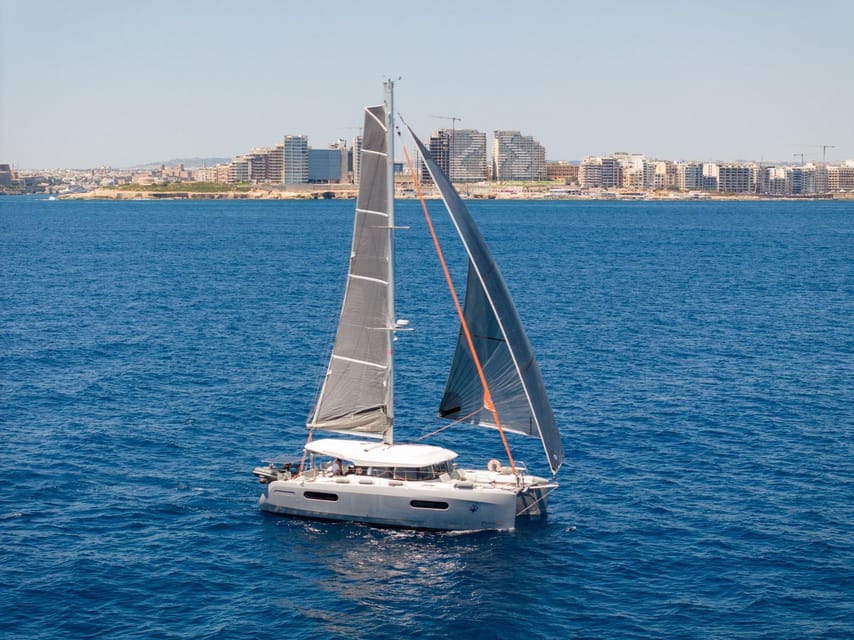 Evening Catamaran Charter - Setting off from Marina Di Valletta