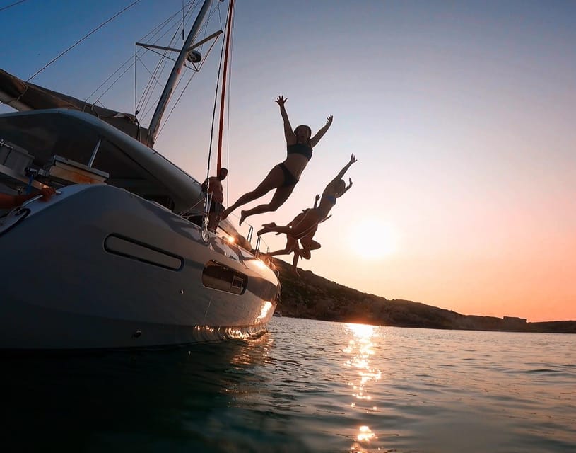 Evening Catamaran Charter - Sunset, supper, and the changing view
