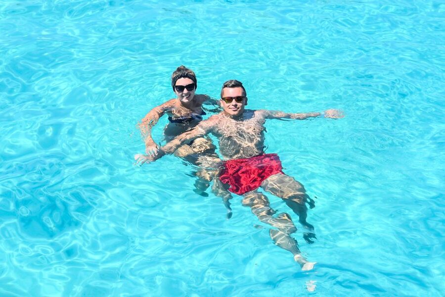 From Bugibba: Blue Lagoon Afternoon Swim with Sunset Cruise - Crystal Lagoon: the short, rewarding swim