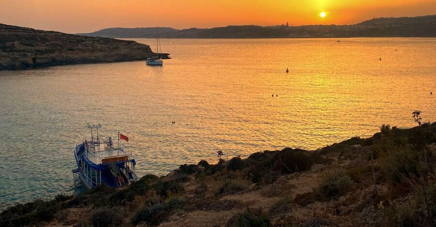 From Bugibba: Blue Lagoon Sunset Cruise - Setting out from Bugibba at 5:30pm
