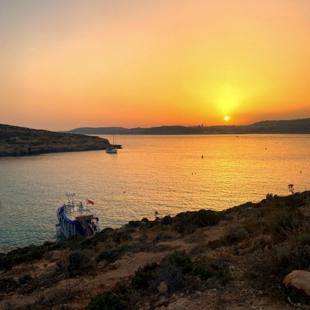 From Bugibba: Blue Lagoon Sunset Cruise - One and a half hours at Comino’s Blue Lagoon