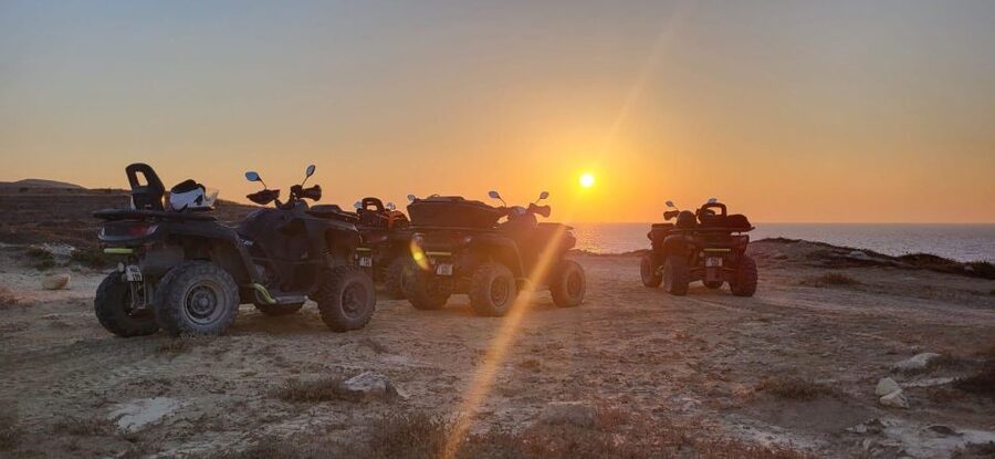 From Malta: Blue Lagoon and Gozo Tour w/Quads and Dinner - Gozo’s west coast and cliffs by quad