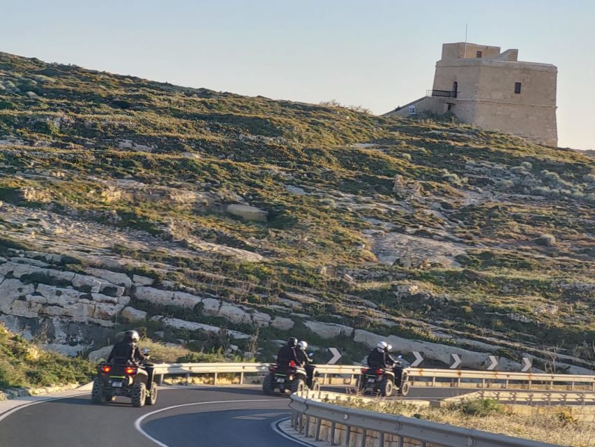 From Malta: Blue Lagoon and Gozo Tour w/Quads and Dinner - Salt pans, Marsalforn, and the sunset pause