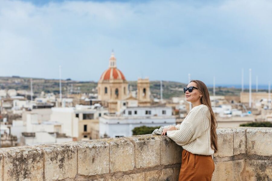 From Malta: Full-Day Gozo UTV Tour with Lunch and Boat Ride - Xewkija Rotunda and the choice of Ġgantija