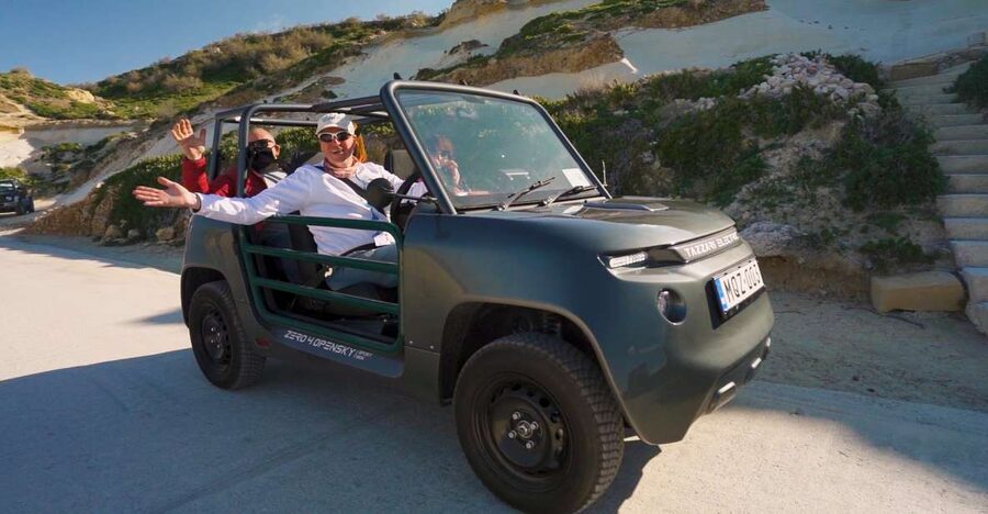 From Malta: Self-Driving E-Jeep Guided Tour in Gozo - Marsalforn Bay and Tal-Mixta Cave