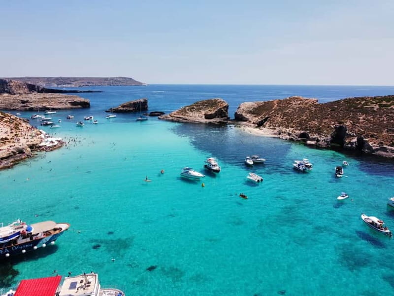 From Sliema: Comino, Crystal Lagoon, and Blue Lagoon Cruise - Mgarr Harbour gives you a quick Gozo glimpse