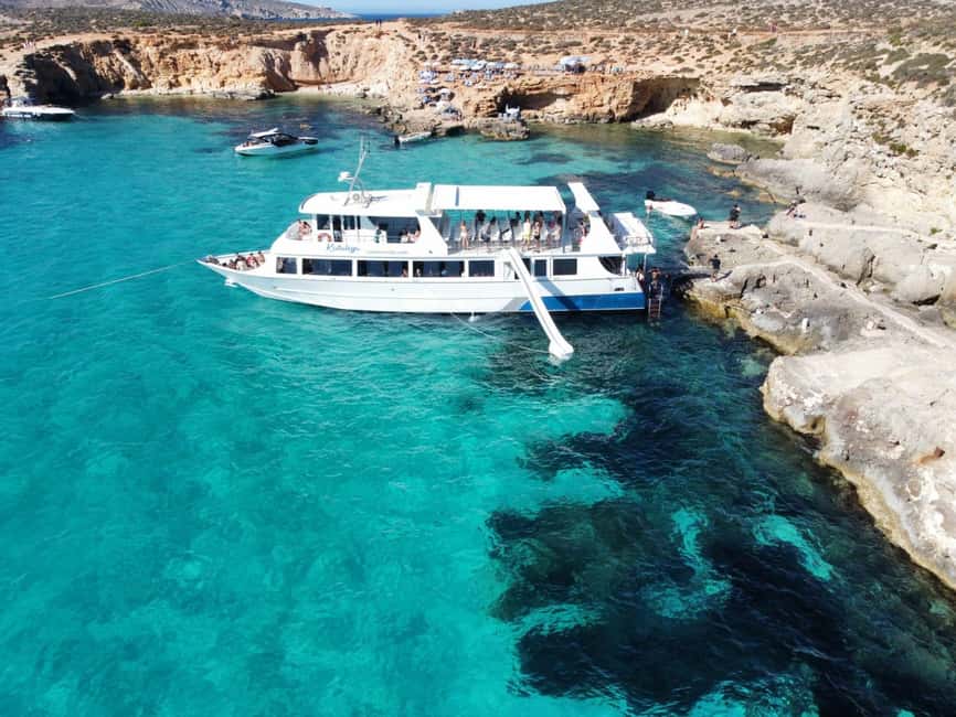 From Sliema: Comino, Crystal Lagoon, and Blue Lagoon Cruise - Blue Lagoon offers time, color, and crowds