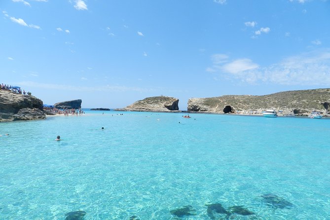From Sliema: Malta Cruise to Blue Lagoon, Crystal Lagoon & Caves - A long Comino day from Sliema