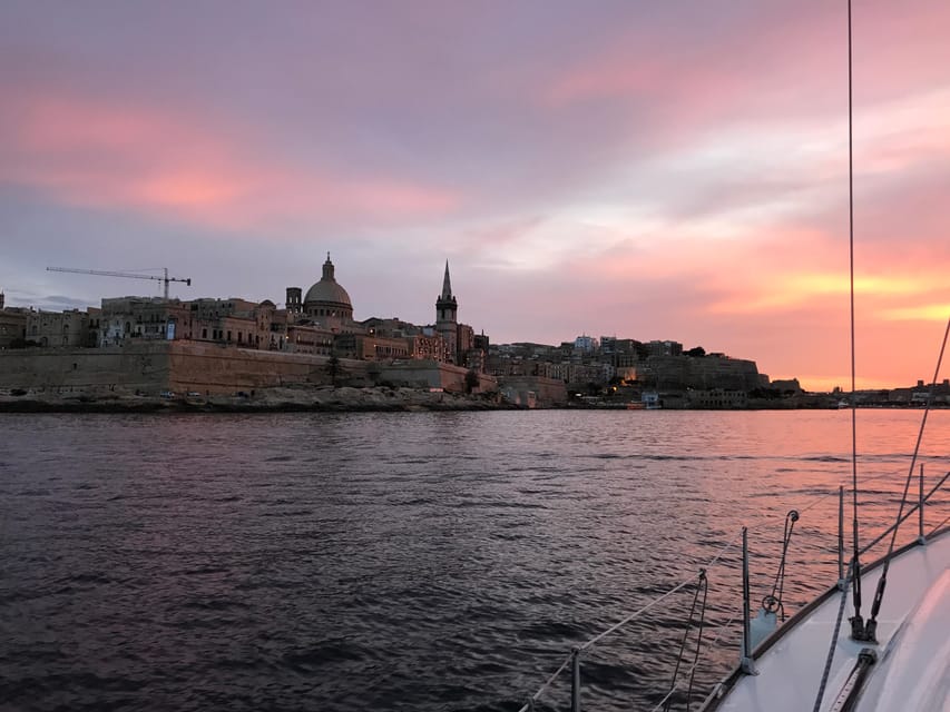 From Valletta: Romantic Sunset Cruise on a Sailing Yacht - Music, proposals, and the private-group advantage