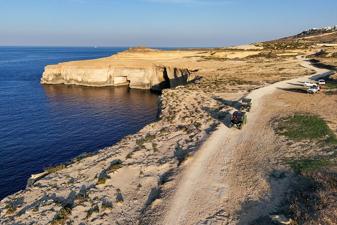 Gozo Jeep Safari Tour (4x4) + Comino (Blue Lagoon) boat trip! - Salt pans, Marsalforn, and the north coast