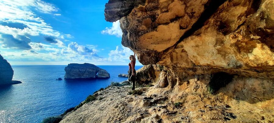 Gozo Unveiled: Guided Hiking in Gozo - The West - High views above Xlendi Bay
