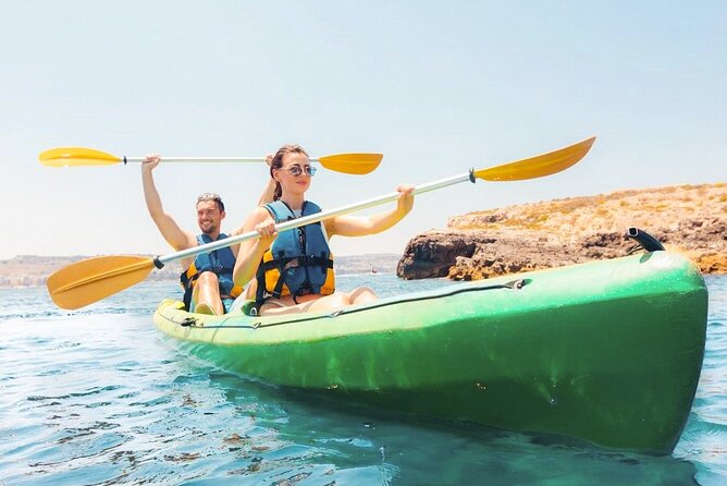 Guided Kayak Tour in St Paul's Island - Paddling through Tal-Mignuna cave at Rdum il-Biez