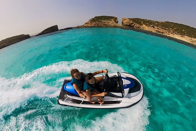 Jet Ski Rental Malta- Self Guided Jetski Hire Malta - Riding freely toward bays and clear water
