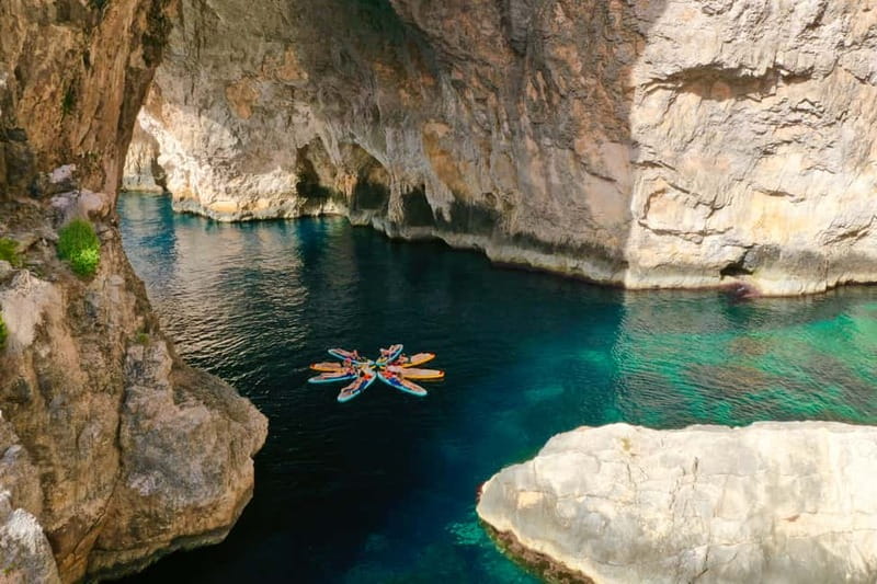 Malta: Blue Grotto SUP and Snorkeling Tour - Snorkeling in clear water