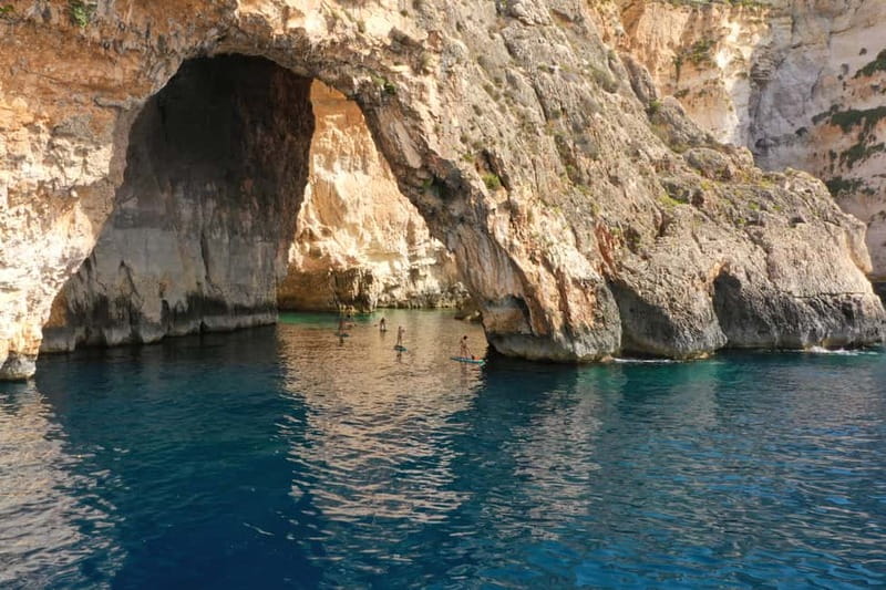 Malta: Blue Grotto SUP and Snorkeling Tour - Learning to handle the board