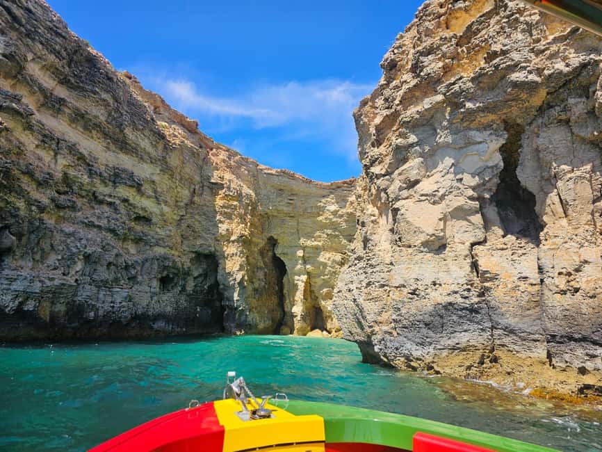 Malta: Blue Lagoon, Caves & around Comino Private Speedboat - What is included, and what you need to bring