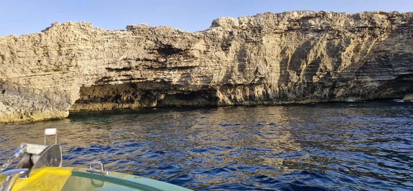 Malta: Blue Lagoon, Caves & around Comino Private Speedboat - The first run along Comino’s coast