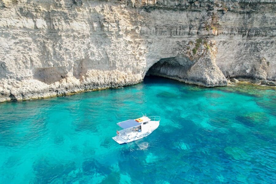 Malta: Blue Lagoon, Comino & Gozo – Private Boat Experience - Crystal Lagoon, your first clear-water stop