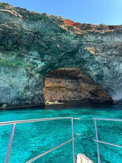 Malta: Comino, Gozo, Blue & Crystal Lagoon, and Caves Cruise - The Blue Lagoon, with clear water and crowds
