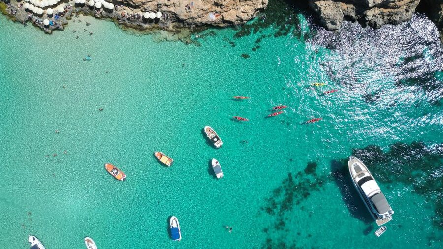 Malta: Crystal/Blue Lagoon, Comino & Gozo Private Boat Trip - Southern Gozo and Cominotto from the water