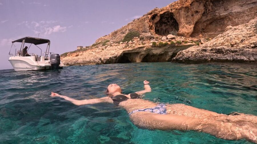 Malta: Crystal/Blue Lagoon, Comino & Gozo Private Boat Trip - From Cirkewwa or Mgarr to the open water