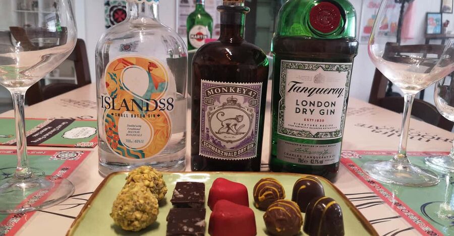 Malta: Gin and Chocolate Pairing Workshop - A small workshop above Bugibba Square