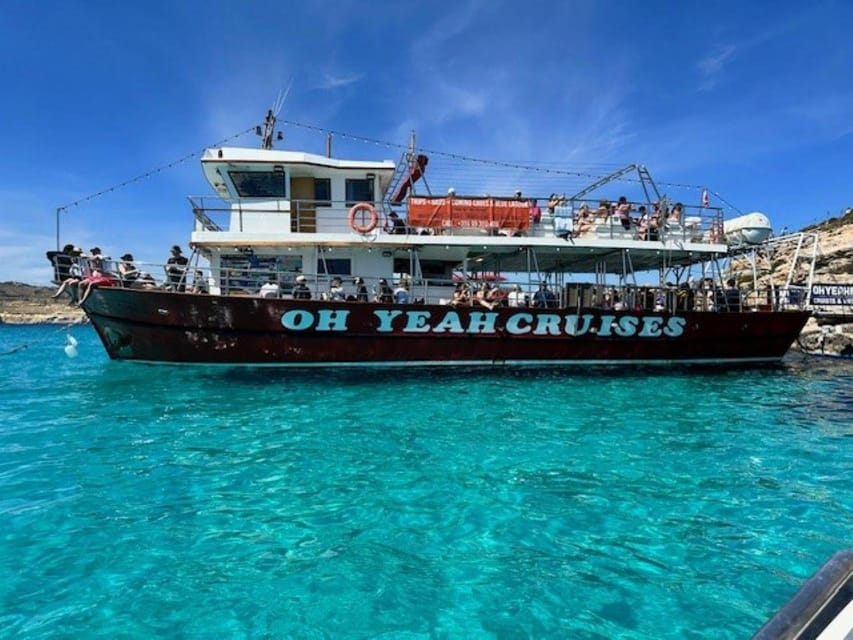 Malta: Gozo Comino and Blue Lagoon Boat Tour with Swim Stop - Coral Lagoon and the first sea views