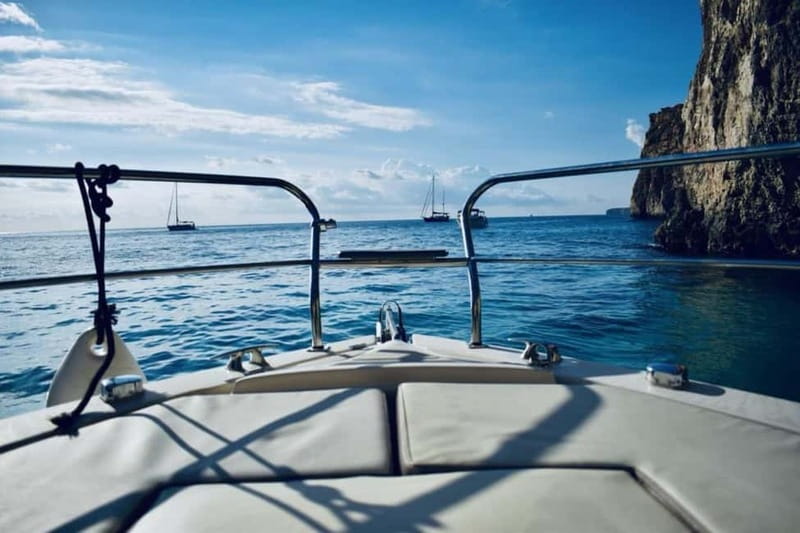 Malta: Private Boat Cruise with Caves, Beaches & Swim Stops - Speeding across to Comino’s caves