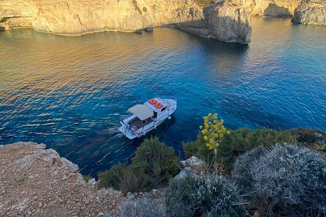 Malta: Private Boat Trip & Cruises Comino, Blue Lagoon, Gozo - Santa Marija Bay, 30 minutes for a quieter stop