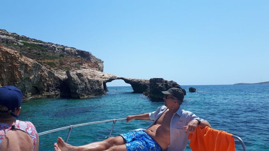 Malta: Private Sunset Boat Trip to Comino and Blue Lagoon - Sunset on the water