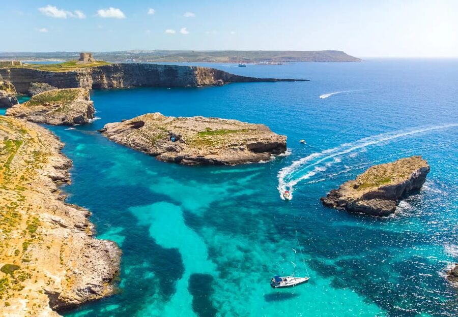 Malta: Roundtrip Ferry to Comino Blue Lagoon w/Gozo Option - Leaving Malta from Marfa or Ċirkewwa