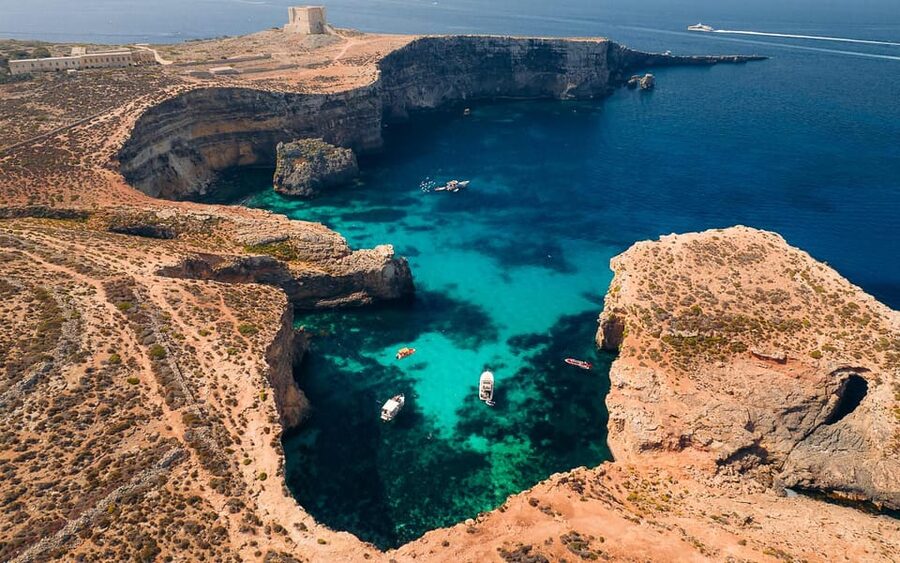 Malta: Roundtrip Ferry to Comino Blue Lagoon w/Gozo Option - Passing the Comino Sea Caves before 3:00 PM