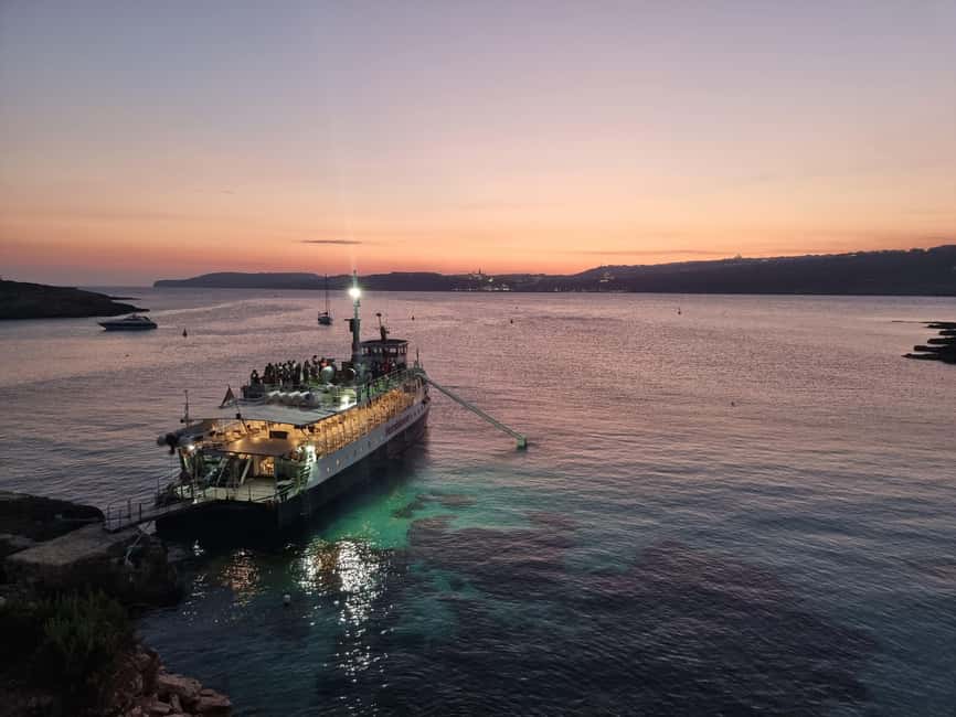 Malta: Sunset Cruise to the Blue Lagoon - Leaving Bugibba with Malta’s northern coast in view