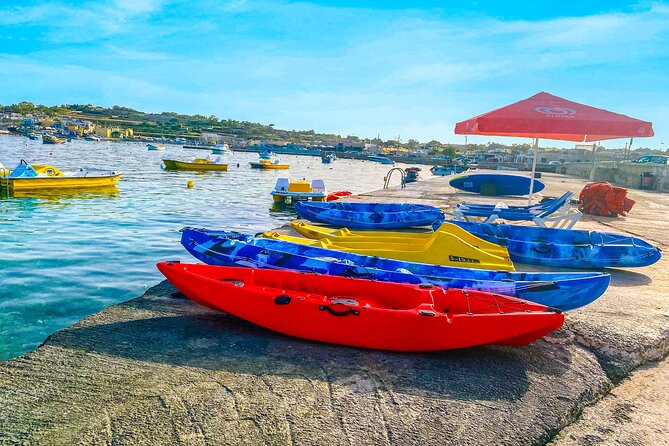 Malta: Ultimate Kayak Adventure - Clear Water, Rocky Bays, and a Quick Swim