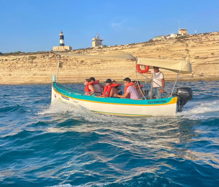 Marsaxlokk: Boat Trip to St Peter’s Pool - Forts, lighthouse, and the wider southern shore
