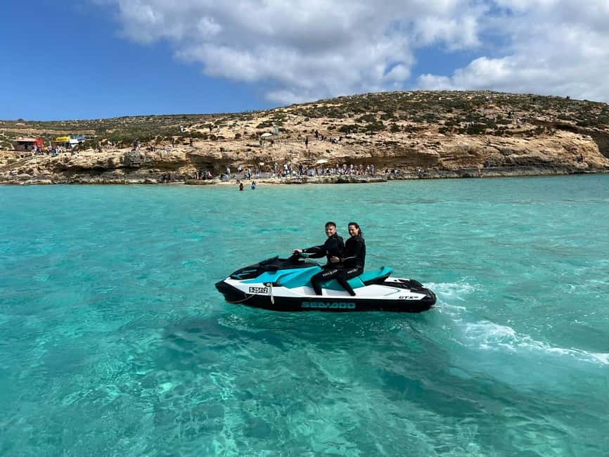 Mellieha: Comino and Blue Lagoon Jet Ski Safari Tour at 3 PM - Crystal Lagoon and the calmer pause