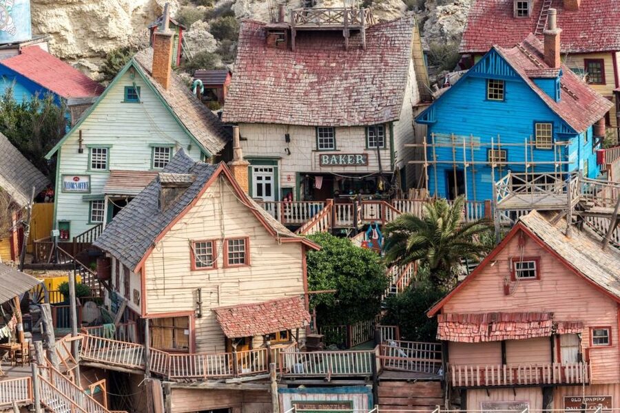 Mellieha: Popeye Village with Optional Private Transfers - Mini-golf, traditional games, and quieter activities