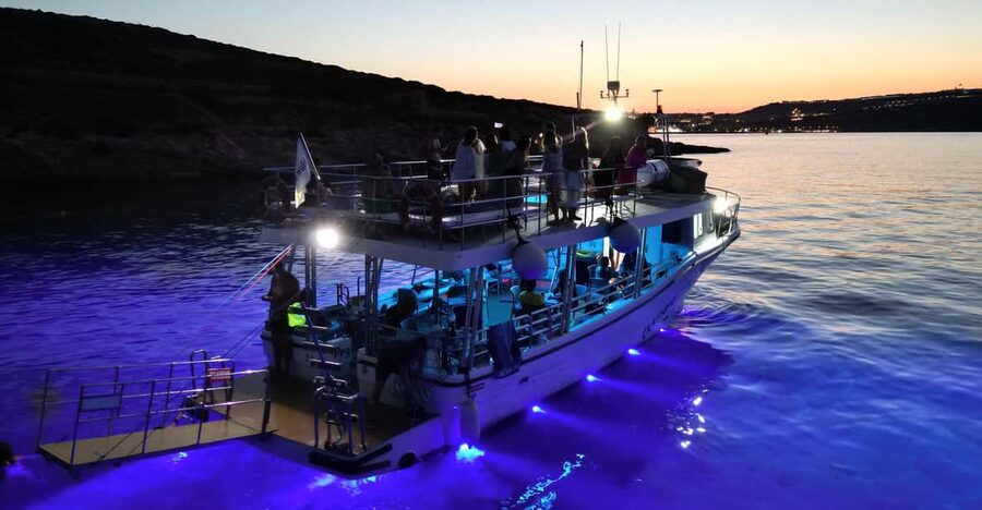 Mellieha: Two Bay Evening Cruise Including The Blue Lagoon - An hour at Crystal Lagoon