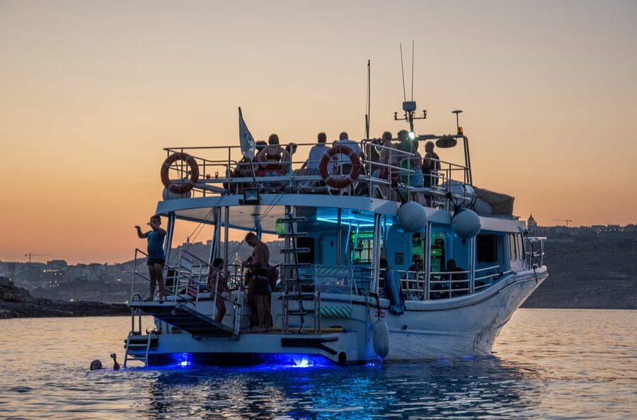Mellieha: Two Bay Evening Cruise Including The Blue Lagoon - Swimming, snorkeling, or staying aboard