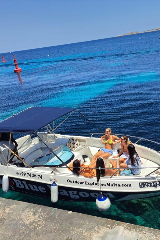 Private Boat Tour: Discover Comino's Blue and Crystal Lagoon - Crystal Lagoon: the calmer swimming stop