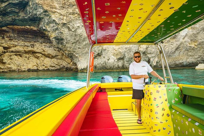Private Speedboat 3hrs Blue Lagoon, Crystal Lagoon & Caves - The 1618 tower and a glimpse of Comino’s past